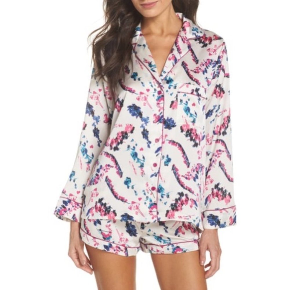 Sam Edelman PINK Floral Print Pajama Set NWT